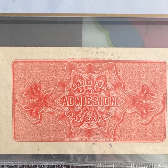 World's Columbian Exposition 1893 Admission Ticket - Picture 3 of 4
